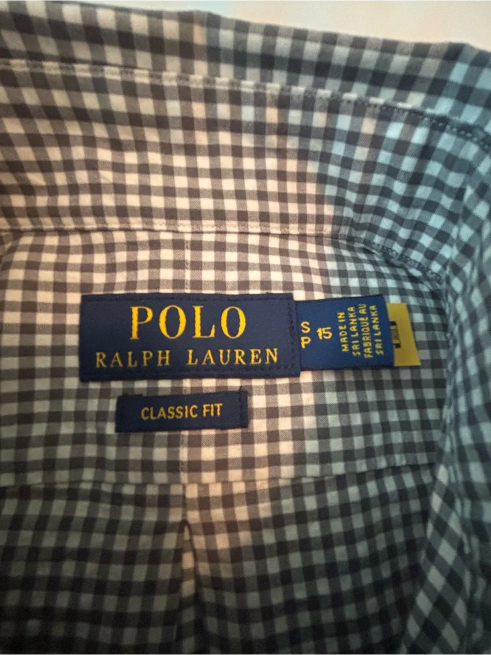 Quiet Minimalist Polo by Ralph Lauren Grey & White Micro Check Button-Down Shirt